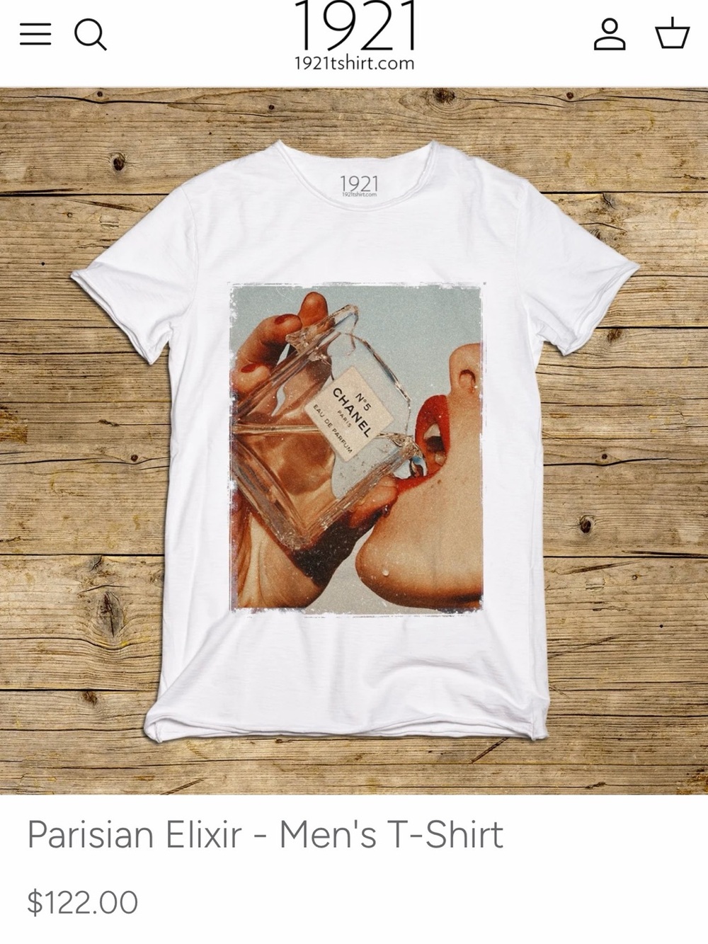 Italian made 1921 Chanel tshirt